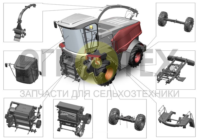 Чертеж Комбайн кормоуборочный самоходный (РСМ-1401)